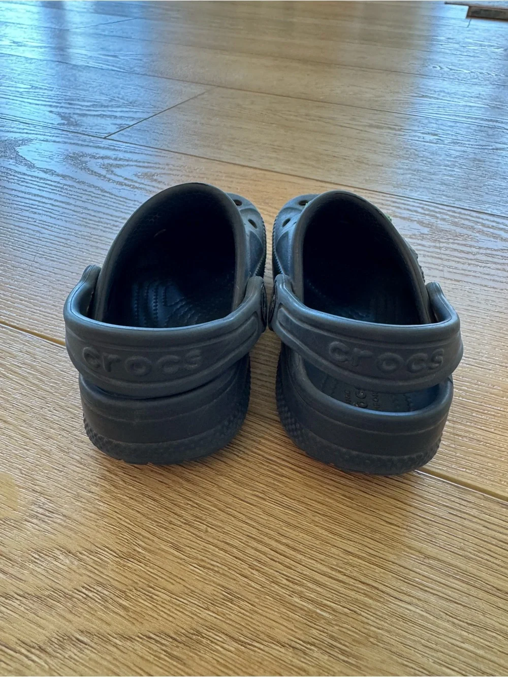 CROCS Kids Navy Blue with Superhero Charms (toddler size 7)